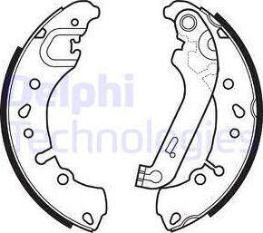 Delphi LS2151 - Set saboti frana aaoparts.ro