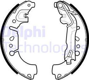 Delphi LS2135 - Set saboti frana aaoparts.ro