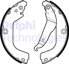 Delphi LS2123 - Set saboti frana aaoparts.ro