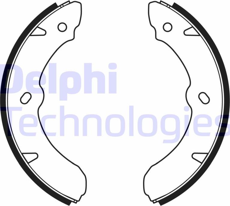 Delphi LS2177 - Set saboti frana aaoparts.ro