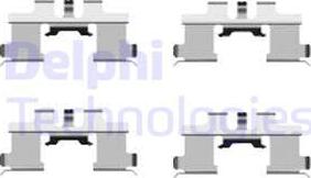 Delphi LX0444 - Set accesorii, placute frana aaoparts.ro