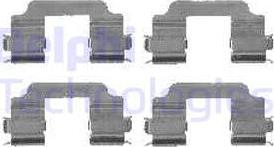 Delphi LX0459 - Set accesorii, placute frana aaoparts.ro