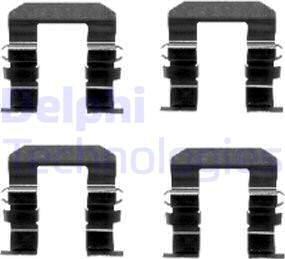 Delphi LX0460 - Set accesorii, placute frana aaoparts.ro