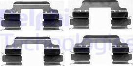 Delphi LX0405 - Set accesorii, placute frana aaoparts.ro