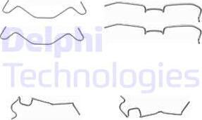 Delphi LX0402 - Set accesorii, placute frana aaoparts.ro