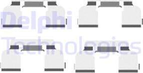 Delphi LX0410 - Set accesorii, placute frana aaoparts.ro