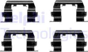 Delphi LX0411 - Set accesorii, placute frana aaoparts.ro
