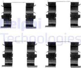 Delphi LX0418 - Set accesorii, placute frana aaoparts.ro