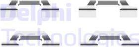 Delphi LX0438 - Set accesorii, placute frana aaoparts.ro