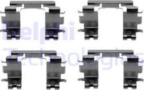 Delphi LX0433 - Set accesorii, placute frana aaoparts.ro