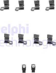 Delphi LX0432 - Set accesorii, placute frana aaoparts.ro