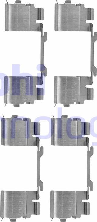 Delphi LX0479 - Set accesorii, placute frana aaoparts.ro