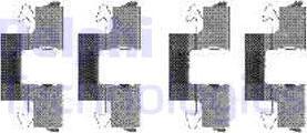 Delphi LX0474 - Set accesorii, placute frana aaoparts.ro