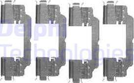 Delphi LX0475 - Set accesorii, placute frana aaoparts.ro
