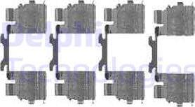 Delphi LX0476 - Set accesorii, placute frana aaoparts.ro