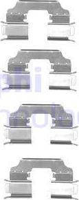 Delphi LX0549 - Set accesorii, placute frana aaoparts.ro
