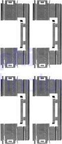 Delphi LX0551 - Set accesorii, placute frana aaoparts.ro