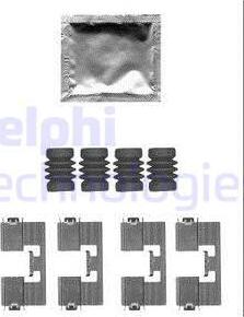 Delphi LX0558 - Set accesorii, placute frana aaoparts.ro