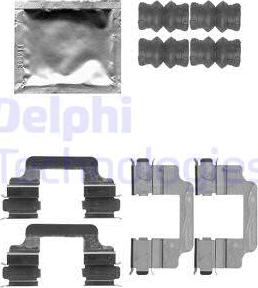 Delphi LX0509 - Set accesorii, placute frana aaoparts.ro