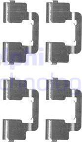 Delphi LX0506 - Set accesorii, placute frana aaoparts.ro