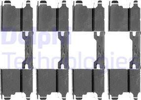 Delphi LX0502 - Set accesorii, placute frana aaoparts.ro