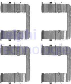 Delphi LX0519 - Set accesorii, placute frana aaoparts.ro
