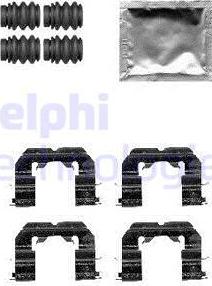 Delphi LX0589 - Set accesorii, placute frana aaoparts.ro