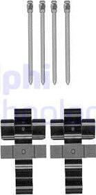 Delphi LX0588 - Set accesorii, placute frana aaoparts.ro