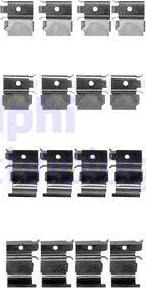 Delphi LX0526 - Set accesorii, placute frana aaoparts.ro