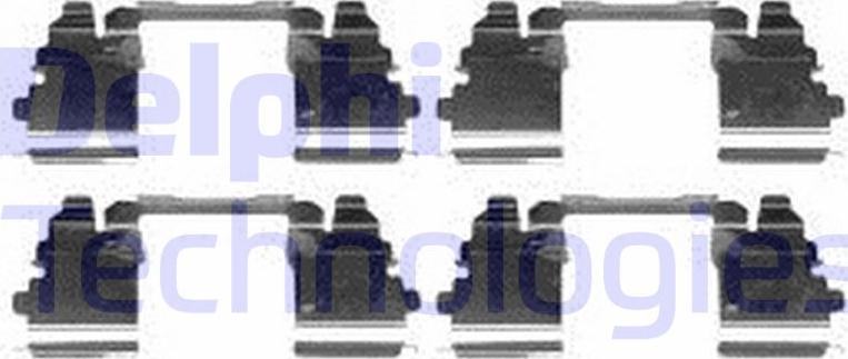 Delphi LX0572 - Set accesorii, placute frana aaoparts.ro