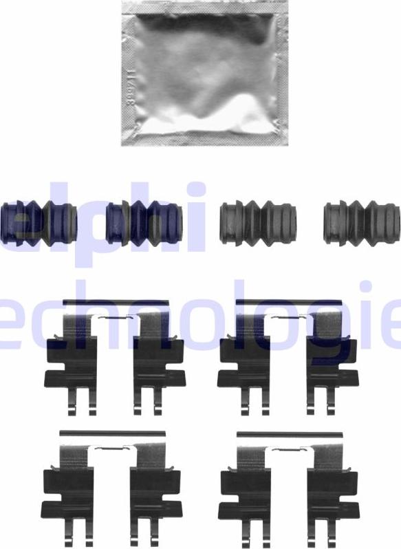 Delphi LX0695 - Set accesorii, placute frana aaoparts.ro