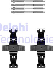 Delphi LX0693 - Set accesorii, placute frana aaoparts.ro