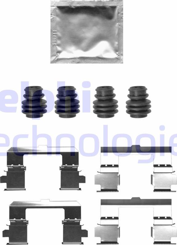 Delphi LX0697 - Set accesorii, placute frana aaoparts.ro