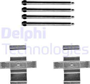 Delphi LX0658 - Set accesorii, placute frana aaoparts.ro