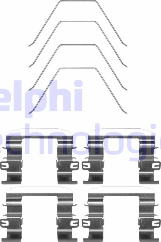 Delphi LX0669 - Set accesorii, placute frana aaoparts.ro