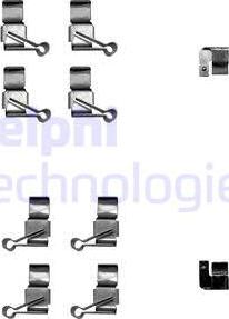 Delphi LX0611 - Set accesorii, placute frana aaoparts.ro