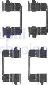 Delphi LX0618 - Set accesorii, placute frana aaoparts.ro