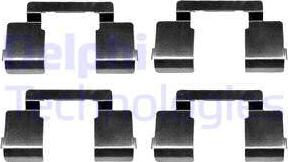 Delphi LX0612 - Set accesorii, placute frana aaoparts.ro