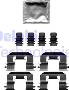 Delphi LX0689 - Set accesorii, placute frana aaoparts.ro