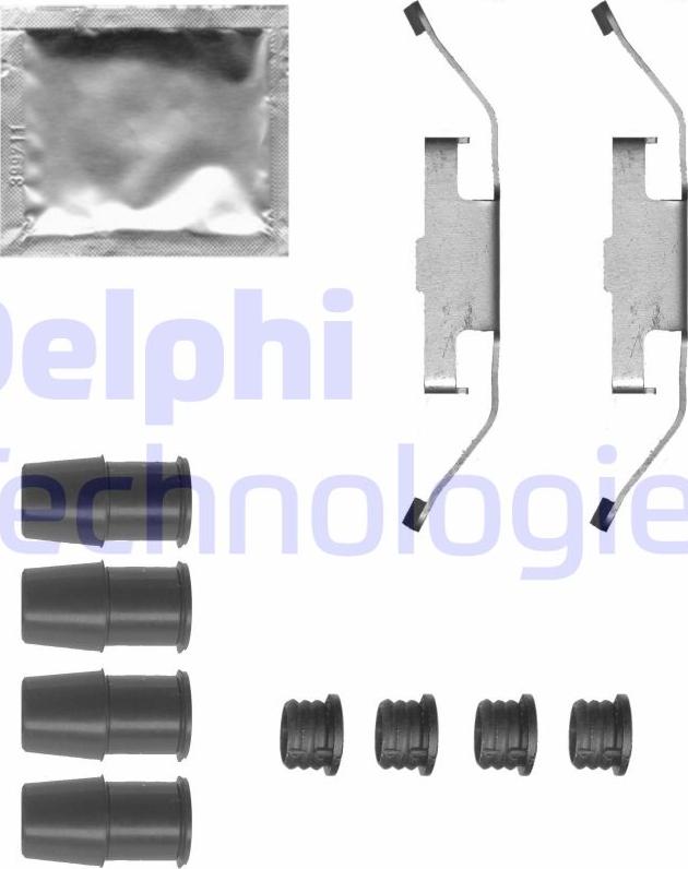 Delphi LX0683 - Set accesorii, placute frana aaoparts.ro