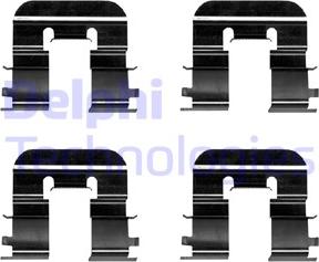 Delphi LX0676 - Set accesorii, placute frana aaoparts.ro