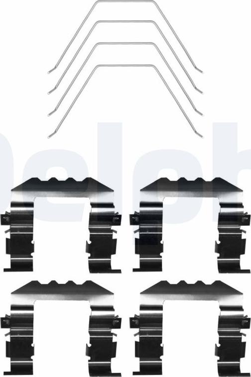 Delphi LX0670 - Set accesorii, placute frana aaoparts.ro