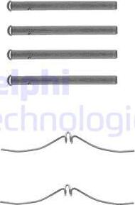 Delphi LX0091 - Set accesorii, placute frana aaoparts.ro