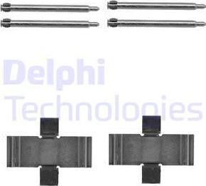 Delphi LX0066 - Set accesorii, placute frana aaoparts.ro