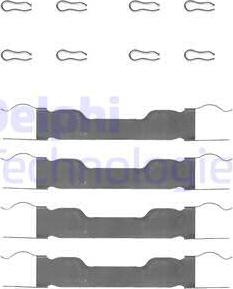 Delphi LX0005 - Set accesorii, placute frana aaoparts.ro