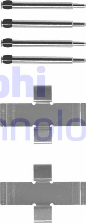 Delphi LX0006 - Set accesorii, placute frana aaoparts.ro