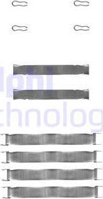 Delphi LX0019 - Set accesorii, placute frana aaoparts.ro