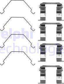 Delphi LX0159 - Set accesorii, placute frana aaoparts.ro