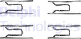 Delphi LX0156 - Set accesorii, placute frana aaoparts.ro