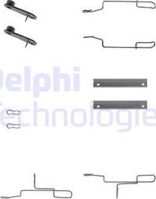 Delphi LX0168 - Set accesorii, placute frana aaoparts.ro